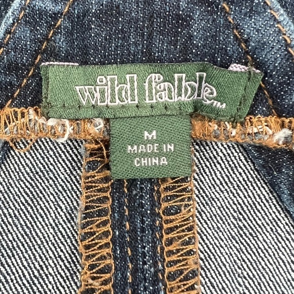 Wild Fable Overall Jean Mini Dress Size Medium Women’s - Picture 2 of 5